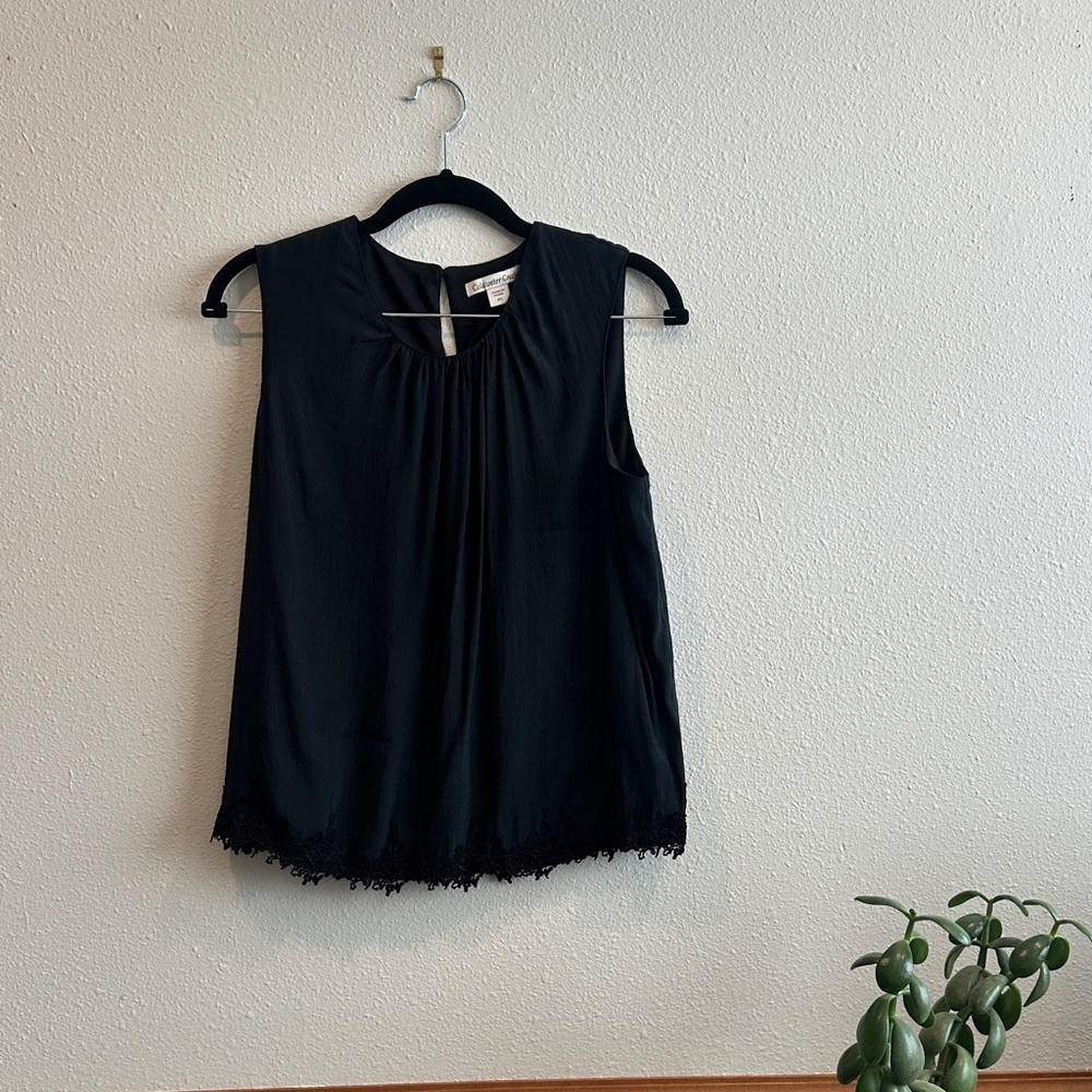 Elegant Black Sleeveless Top